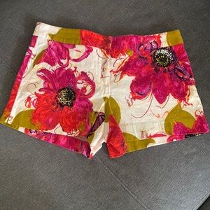 Trina Turk floral shorts